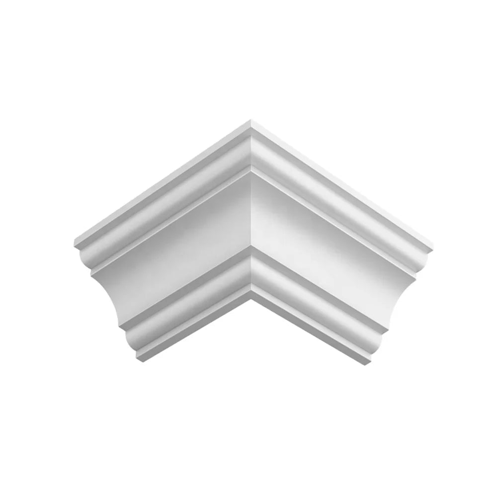 White MDF Traditional Baseboard Skirting Moulding Light Weight Moisture Proof Eco-Friendly for Villa Indoor Decoration