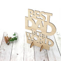 New Father's Day Ornament Unique Gift for Dad Wooden Father's Day Appreciation Ornament
