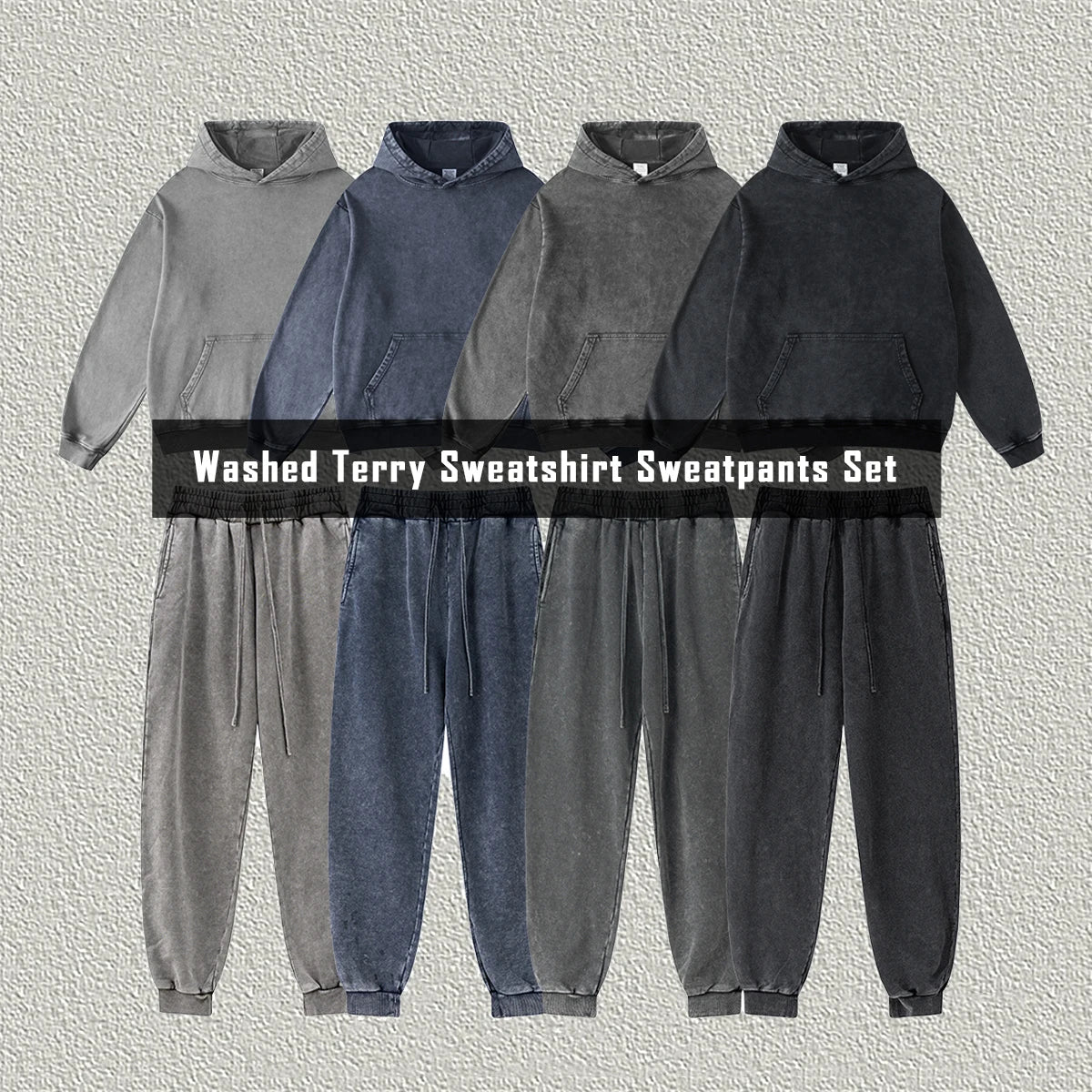 Mens No String Heavyweight French Terry Vintage Custom Dtg Printed Embroidery Stone Acid Washed Hooded 100% Cotton Oversized