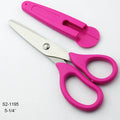 Children's Safety Stationery Scissors Cartoon Design Stainless Steel Blade Smooth Edge Paper Cutting Protective Cover Included