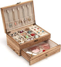 Wooden Jewelry Box for Women Wood Large Jewelry Organizer Box for Christmas Gifts Luxury Storage Box with Drawers