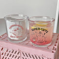 Ins Cafe American Cold Brew Iced Coffee Cup Cute Cartoon Cat Dog Glass Breakfast Cup