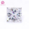 Factory Wholesale Price 1ct 2carat square Princess Cut Loose Moissanite Diamond for 14K 18K Solid Gold Jewelry