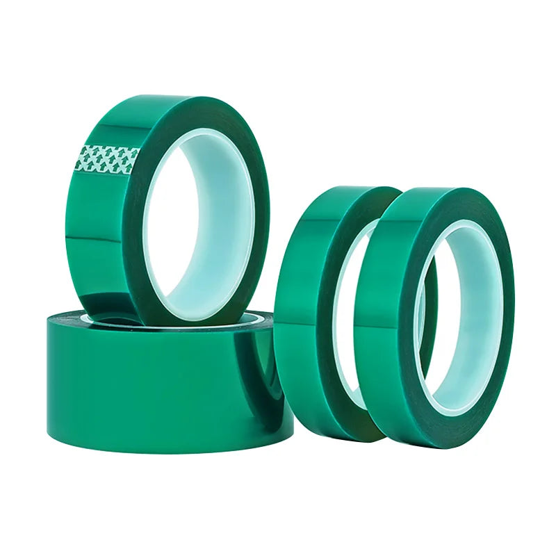 Silicone Adhesive Green PET Polyester High Temperature Tape Double Sided Pet