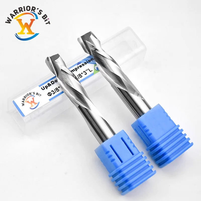 Customizable Twin Flutes up Down Compression Solid Carbide End Milling Cutter Woodworking Router Bits for MDF OEM ODM Supported