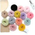 Colorful Simple Plush Hair Ring Hair Rope Hair Accessories Random Color