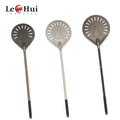 7 Inch Hard-coated Aluminium Round Pizza Peel with Telescopic Rod Handle Non Stick Pizza Shovel Pizza Paddle Metal