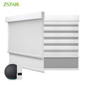 Smart Blinds Alexa Motorized Day and Night zebra Roller Curtain Fabric Shades zebra Window Blinds Automatic Blinds