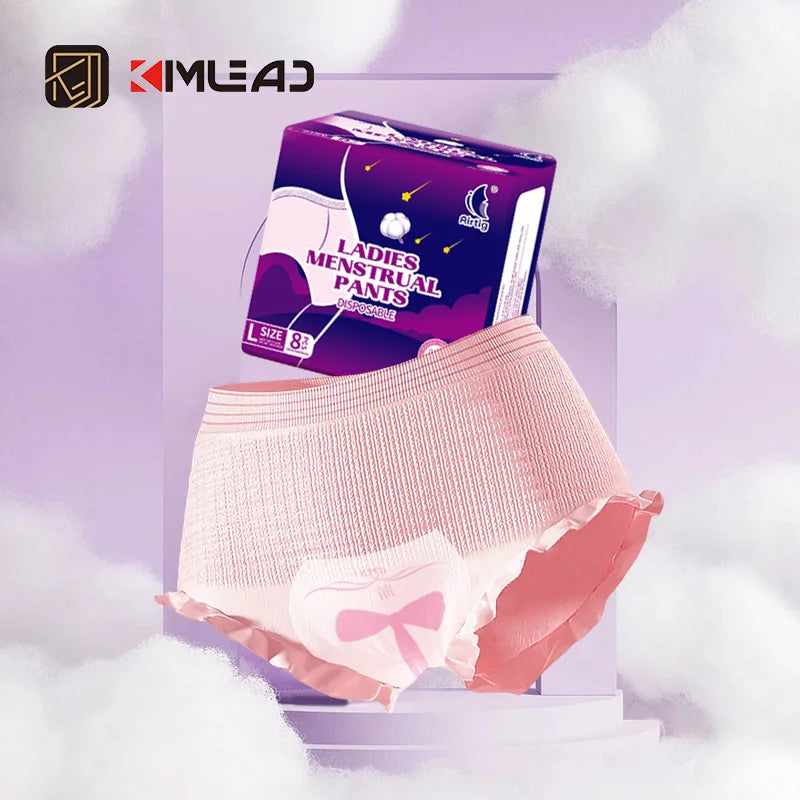 Kimlead Sanitary Napkin Pants Softcare Lady Sanitary Napkin Pants Sanitary Napkin Menstrual Pant