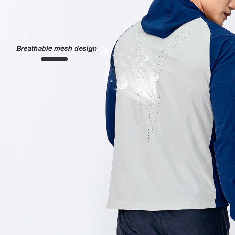 Men Pullover Sweatshirt Coat Fashion Mountaineering Hiking Long Sleeves Good Nylon Outdoor  Running Jackets