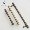 New Industrial Modern Style Brass Round Bar Cabinet Handles Diamond Knurled Furniture Kitchen Drawer Door Knob Cupboard Pulls
