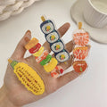 YiYi 2022 New Design Teenager Hair Clipper Grips Accessories Food Cartoon Hair Holder for Girls