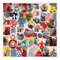 50Pcs Japan Anime Fullmetal Alchemist Magic Stickers for Children Paper Decal Diy Decor Graffiti Cartoon Stickers