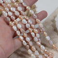 Wholesale Natural Freshwater Baroque Pearl 7MM DIY Bracelet Necklace Jewelry Making