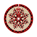 Cross-border New Christmas Tree Skirt Creative Beautiful Printed Bottom Decoration Tree Skirt Props