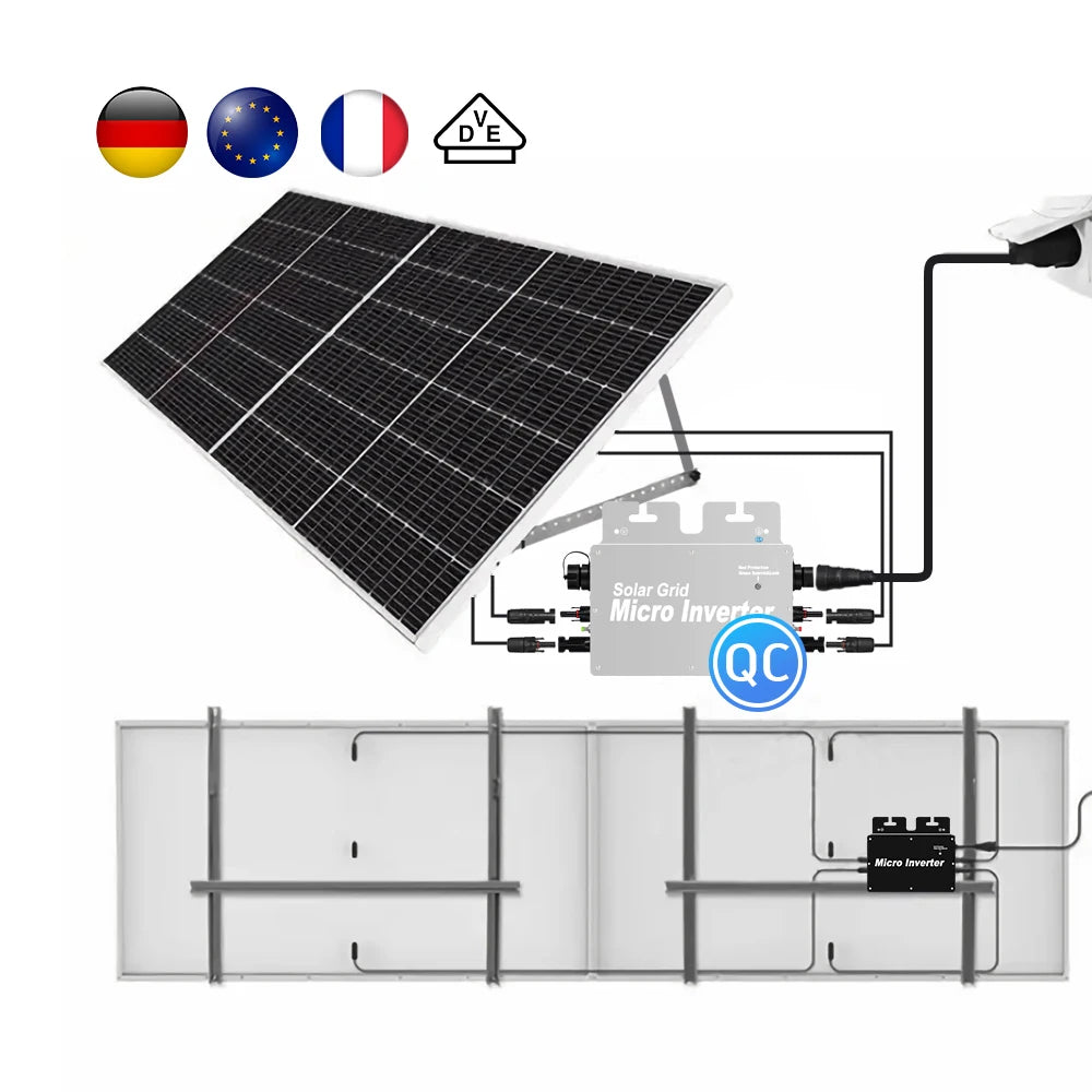 SP400 400W Solar Micro Inverter Single Phase Output with 400W Standby WIFI Mobile APP Communication 400W Microinverter