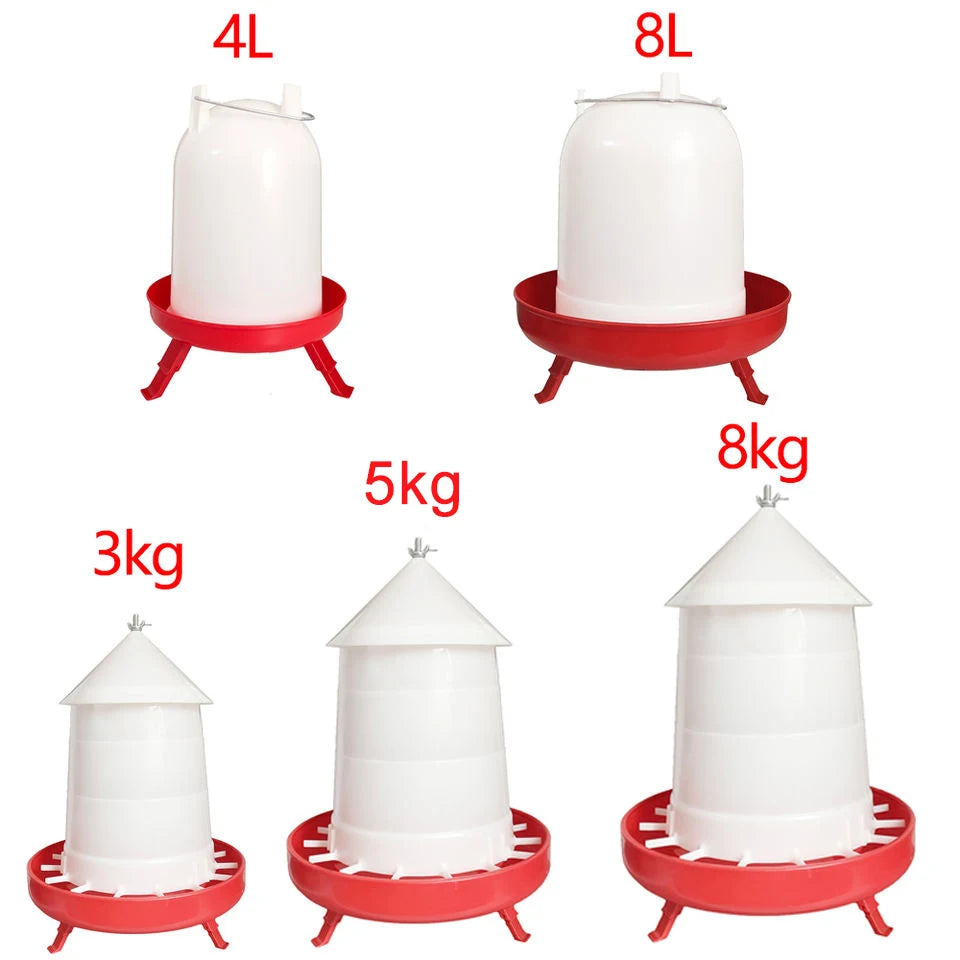 YYX Hot Automatic Chicken Drinkers PP Plastic Quail Grow Chick Broiler Adjustable Legs Poultry Feeders and Drinkers