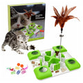 Hot Sale Interactive Cat Puzzle Feeder Treat Maze Toy Slow Feeder Cat Bowl Puzzle Toy for Entertainment Activities