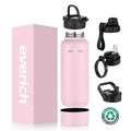 Classical Sublimation Blank Matte 32oz 40oz 64oz Insulated Vacuum Water Bottles Stainless Steel 1000ml Outdoor Cold Drink Bottle