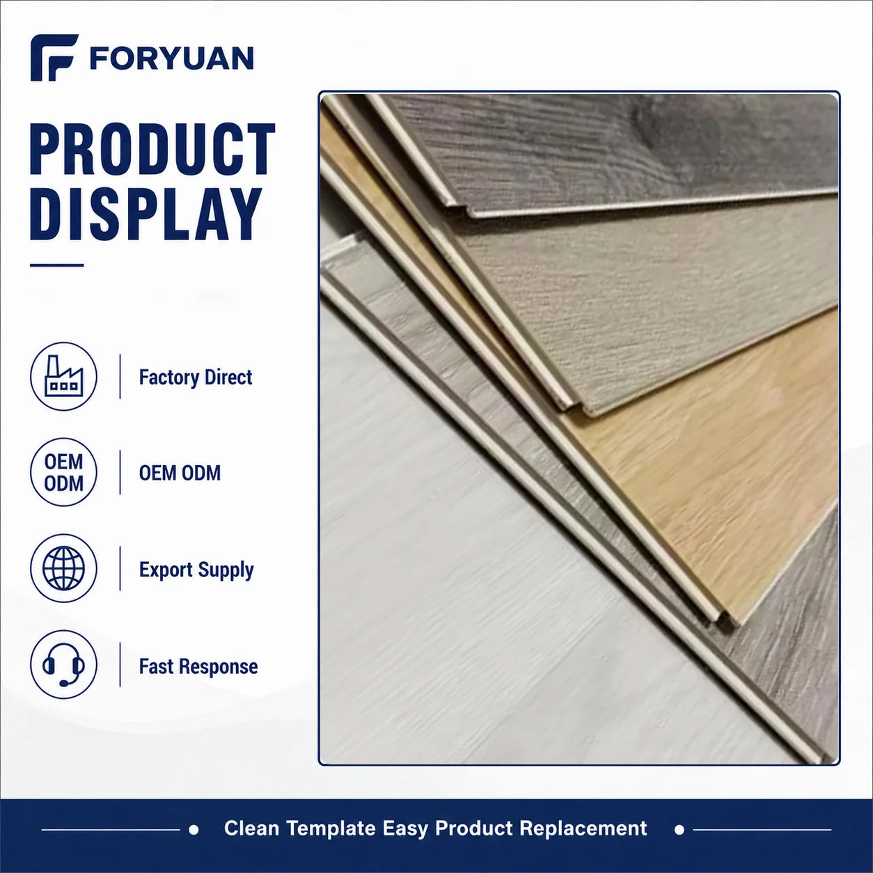 Waterproof Interlocking PVC Vinyl Plank Piso SPC Click Lock Hybrid Flooring Durable Surface for Indoor Renovation Projects