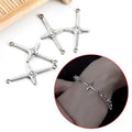 New Fine Polished Diamonds and Titanium Steel Stainless Steel Cross Pendant with Jewelry Pendant