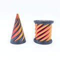 2024 New Plastic 3D Printed Spiral Cone Fidget Toy for Boys Girls-Helix Nut Design Stress Relief Impossible Pyramid Passthrough
