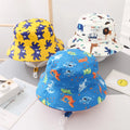 Breathable Fold able print Unisex children sunhat bucket hat