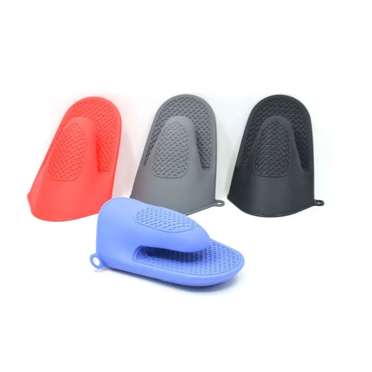 Silicone Oven Mitts BBQ Gloves Soft Printed Potholder Outdoor Home Cooking Heat Insulation with Aramid Microwave Friendly