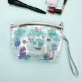 Customizable Clear Cosmetic Bag with Pattern Printed Transparent PVC Makeup Bag Portable Zipper Gift Pouch Eco
