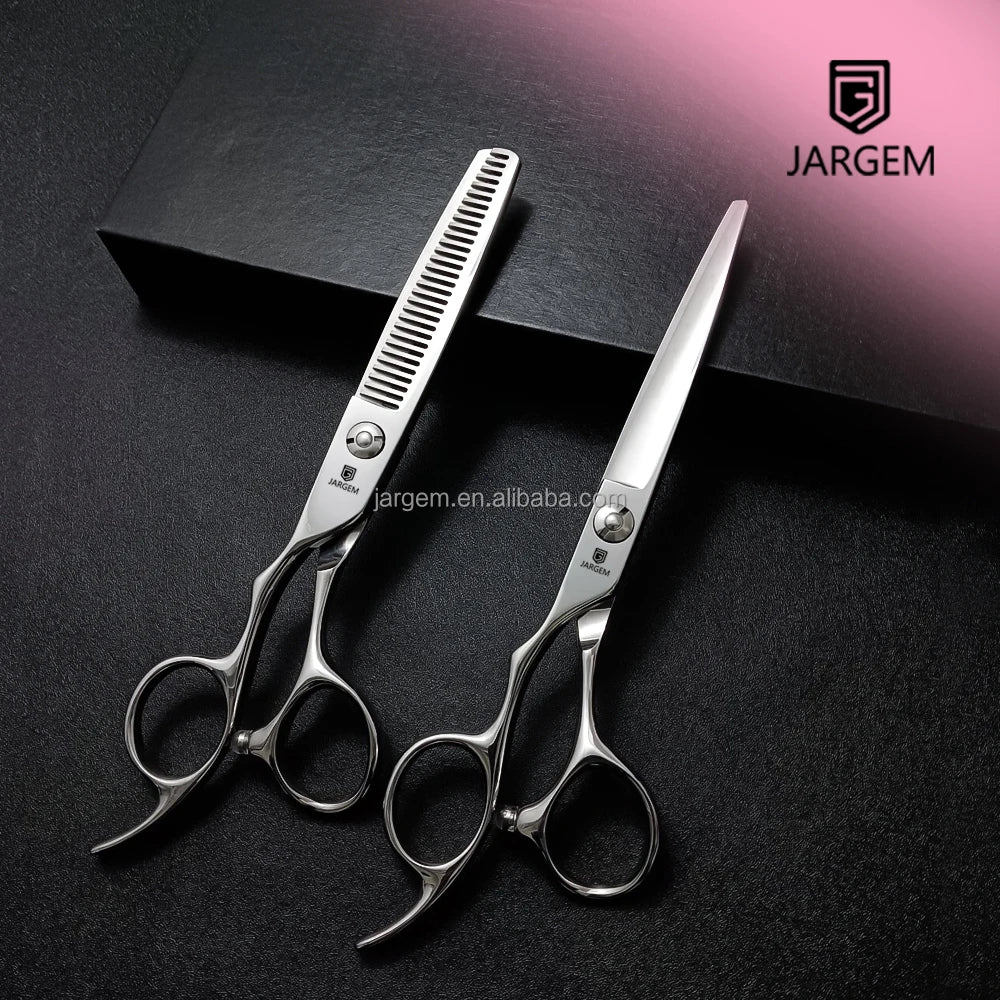 Top Choice Left-Handed 6 Inch VG10 Hair Cutting Scissors Set Classic Salon Barber Hairdressing Thinning Scissors