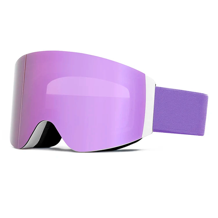 Ski Goggles Polarized Mirror Lenses Snow Sports Eyewear UV400 Protection Skiing Google Magnetic Snowboard Safety Glasses Custom