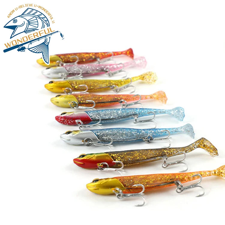 Wholesale Price 8 Colors Plastic Japanese Bionic Freshwater Saltwater Long Casting Wobblers Jig Lead Head Soft Lure