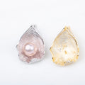 P010878 DIY 7-9mm Natural Freshwater Pearl Pendant Accessory 925 Sterling Silver Engagement Jewelry Necklace for Women
