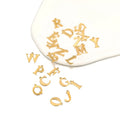 Gold Color 26 Letter Pendant Alphabet Charms Necklace Pendant Bracelet Making Earring Findings DIY Jewelry