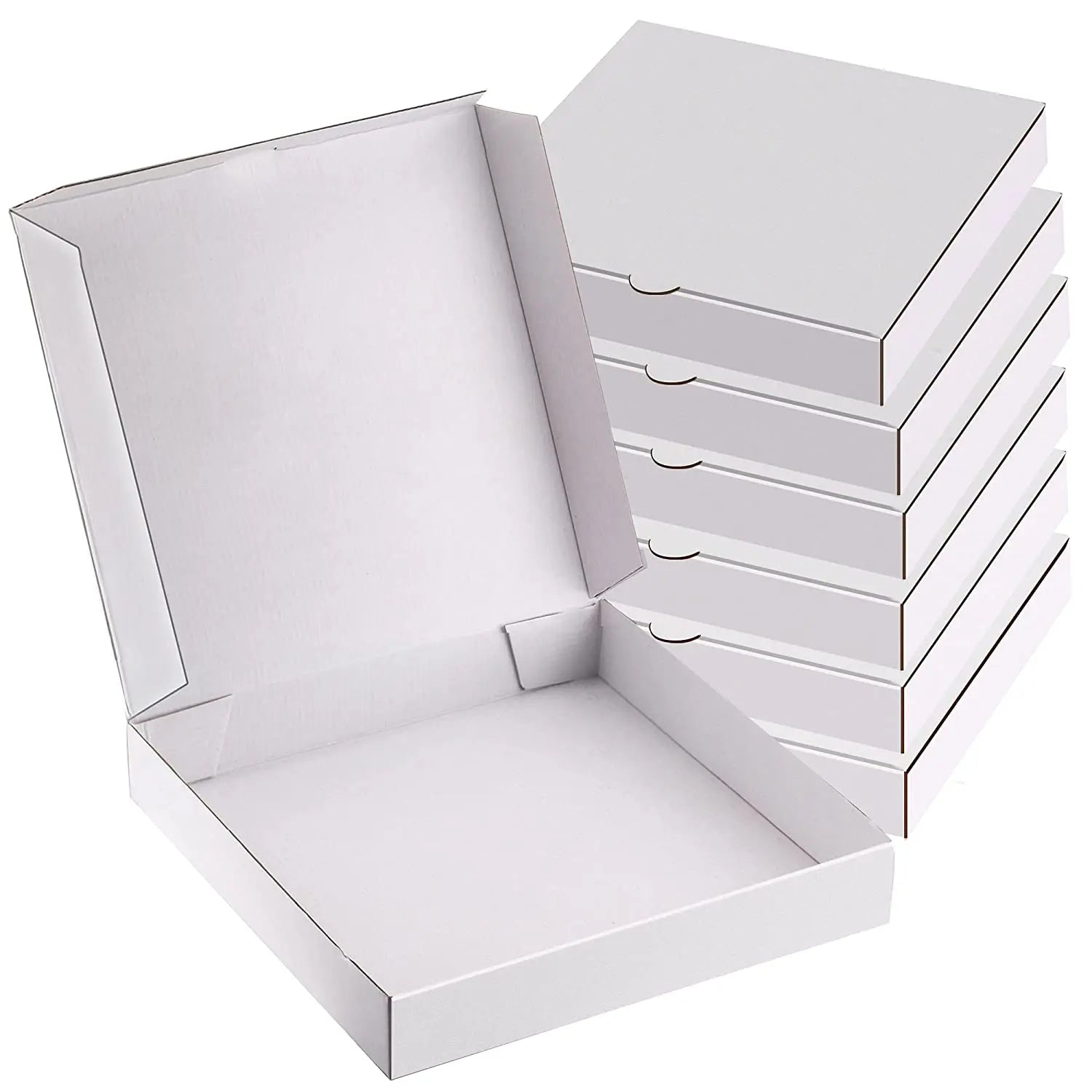 Wholesale Fast Food Takeaway White Container Cheap Pizza Box for Food Steak Biscuit Cheesecake Pie