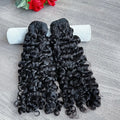 Unprocessed Raw Burmese Curly Bundles Human Hair Weave Vendors 15A Natural Color Single Donor Virgin Hair Weft Extensions
