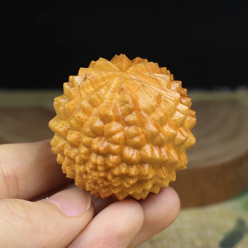 Wholesale Eco Friendly Wooden Crafts Exercise Ball Cypress Massage Handball
