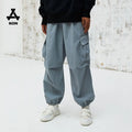 Fashion Autumn Regular Fit Hip Hop Mid Waist Handsome Daddy Pants Solid Color Corset Casual Ins Overalls