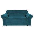 Double Seat High Stretch Velvet Sofa Cover Chair Cover Skid Resistance Furniture Protector Stretch Fabric Super Soft Couch Cover MegaBDM