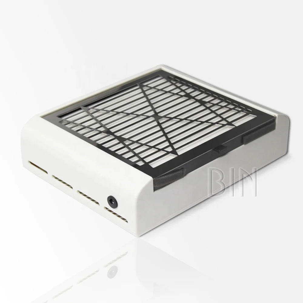 BIN 40W New Japan Style Nail Dust Collector Nail Dryer Tool Vacuum Cleaner Nail Table Dust Collector