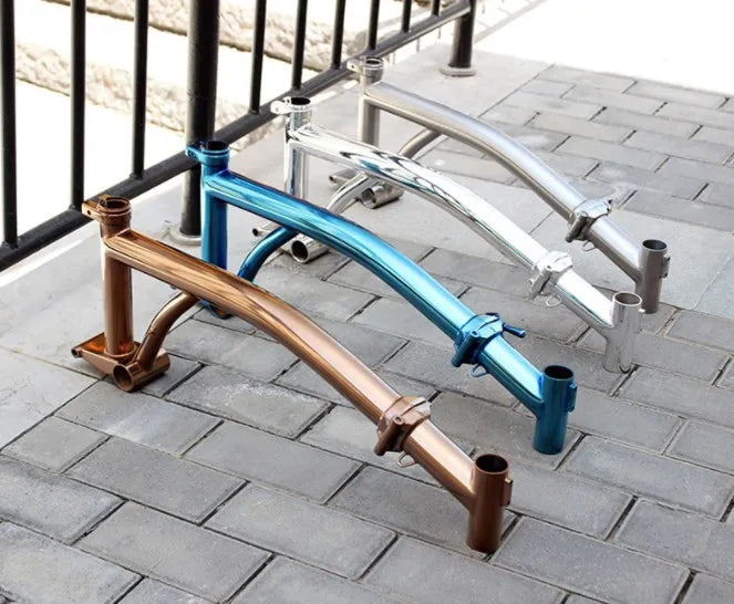 Titanium Folded Bike Frame Trifold 20" Wheel 5-Year Warranty Anodized Finish