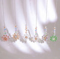 Multicolor Crystal Sunflower Catcher Window Decoration Home Decorations Garden Crafts Wall Decor Sun Catcher