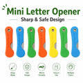 Colorful Plastic Knife Student Pencil Utility Knife Portable Mini Folding Pen Sharpener Express Open Box Paper Cutting Knife