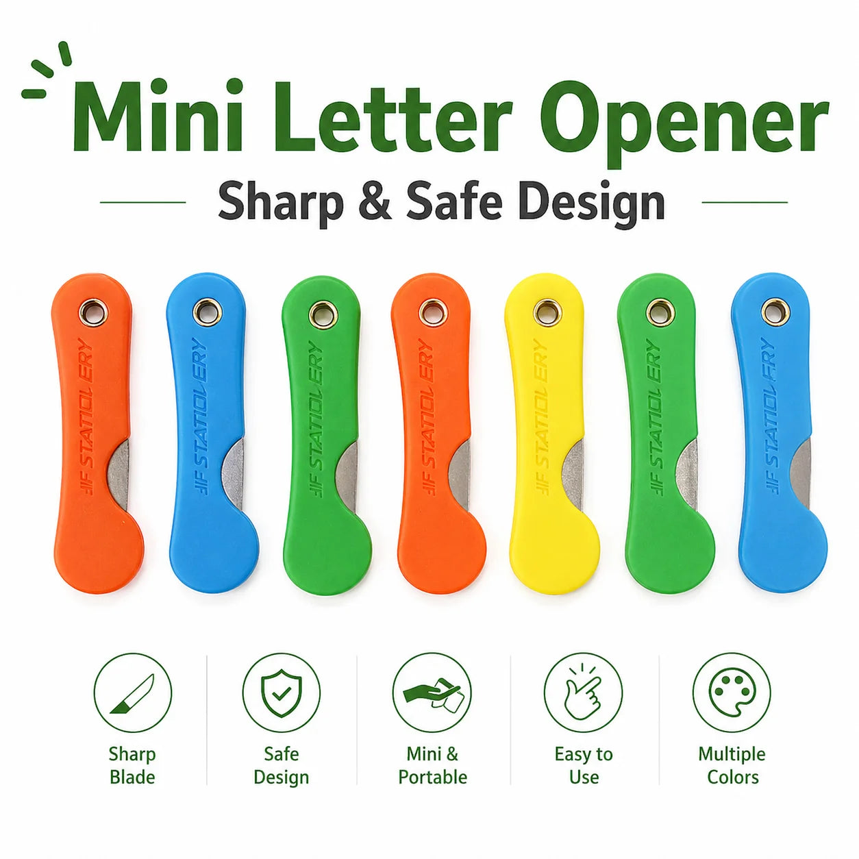 Colorful Plastic Knife Student Pencil Utility Knife Portable Mini Folding Pen Sharpener Express Open Box Paper Cutting Knife