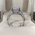 Fashionable New Design Waterdrop Pear-shaped Micro-Set Large Cubic Zirconia Full Diamond Ring