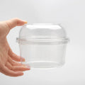 8 oz 16 oz 24 oz 32 oz Clear PET Container Disposable Salad Bowl With Lids Round Cake Container Clear Plastic Deli Container