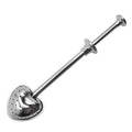 Creative Stainless Steel Heart-Shape Tea Infuser Push-Type Loose Leaf Tea Ball Strainer for Drinks Metal Infuser