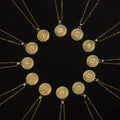 Fashion Gold Plated A-Z Alphabet Jewelry for Women Link Chain Initial Letter Charm Necklace