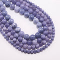 Factory Directly Sale Natural Purple Loose Beads Round Crystal 4mm 6mm 8mm 10mm 12mm Stone Beads for Jewelry Making