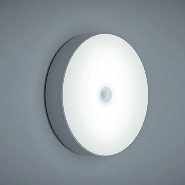 USB Chargeable Motion Sensor LED Nightlight Kitchen Bedroom Stairs Hallway Cabinet Closet Wardrobe Night Lights for Room Use